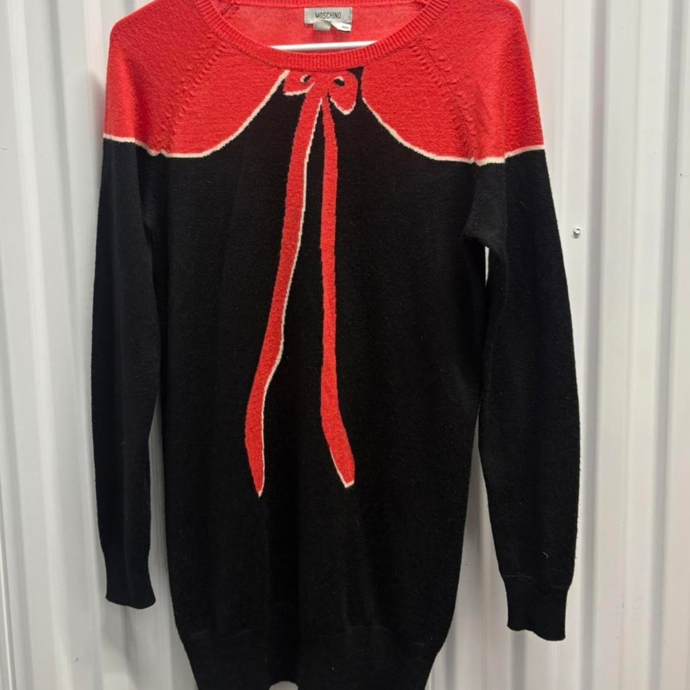 Authentic Moschino Sweater Dress Sweater XXS XS Bow Design